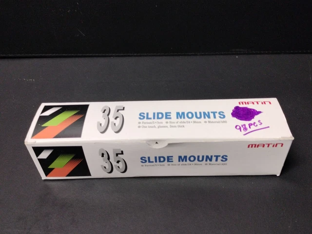 Matin 35mm Slide Mounts 100 Pieces - Glassless