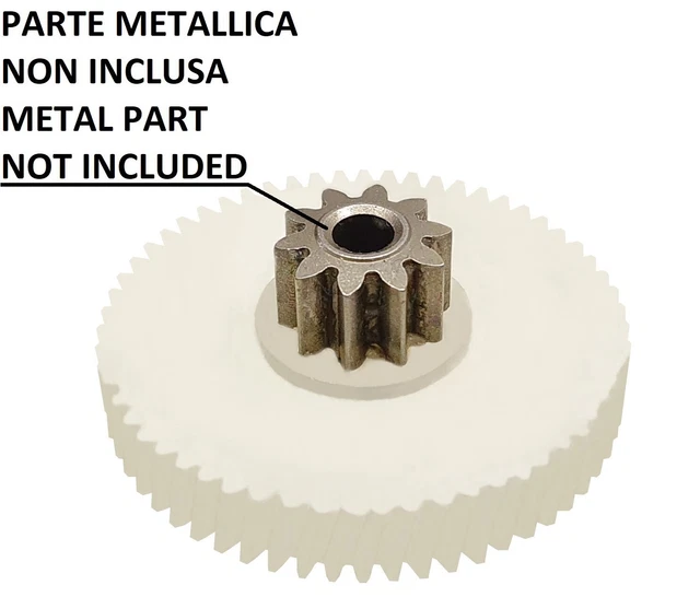 Engrenage Nylon Pour Motoréducteur Poêle à Granulés Kenta K911 K917 – 1,5 Tr/min, Blanc
