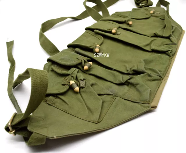 Original Chinese Army Military Type 81 Chest Rig Ammo Pouch Bandolier