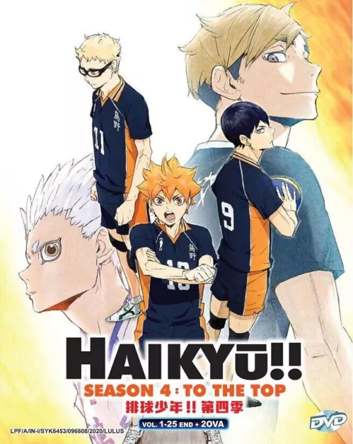 ANIME, HAIKYUU!! 1ST,2ND,3RD,4TH,1-85 EPISODES, 10 DVD, ENG-AUDIO,2  BOXES.2021