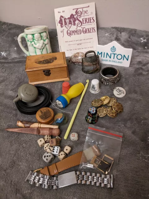 Job Lot of Vintage Collectables/Curios/Junk Drawer Finds