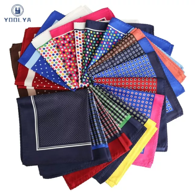 33 x 33CM Man Polka Dot Pocket Square Hankies Chest Towel Big Size Handkerchief