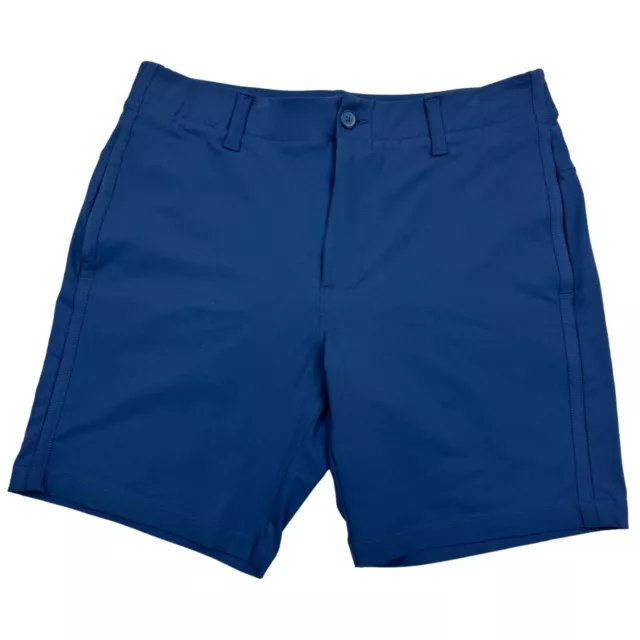 Under Armour Performance Golf Shorts Men's 32 Stretch Navy Chino 8" Showdown UA