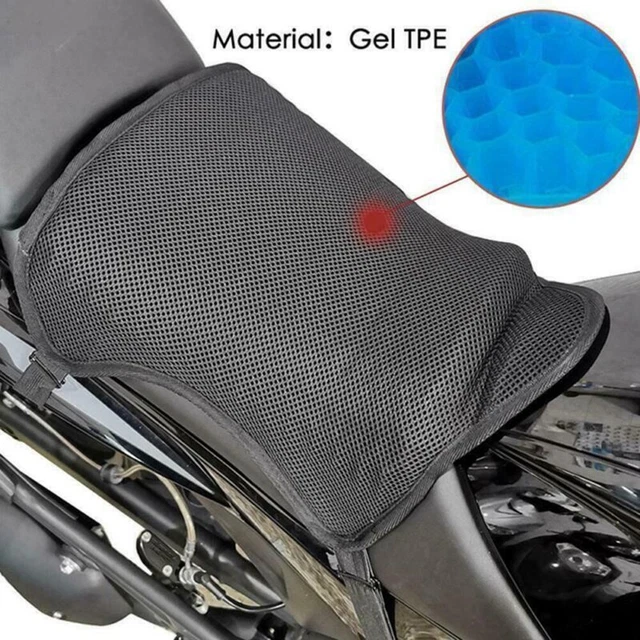 Cuscino sedile moto gel traspirante ed ergonomico antiscivolo e lavabile