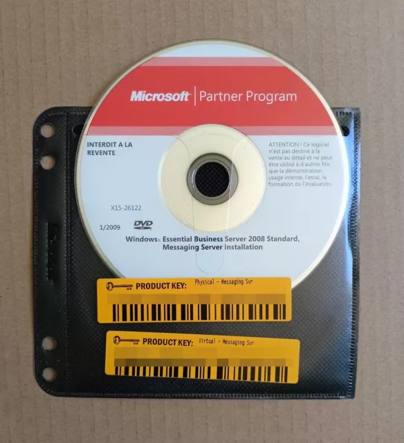 Microsoft Windows Essential Business Server 2008 Standard Messaging DVD VF