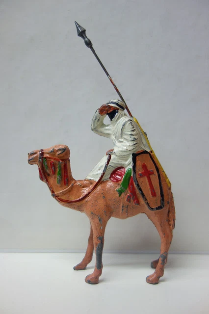 Lot De 9 Figurines En Bois Peint - Rhinocéros, Palmier, Dromadaire - Collection Coloniale