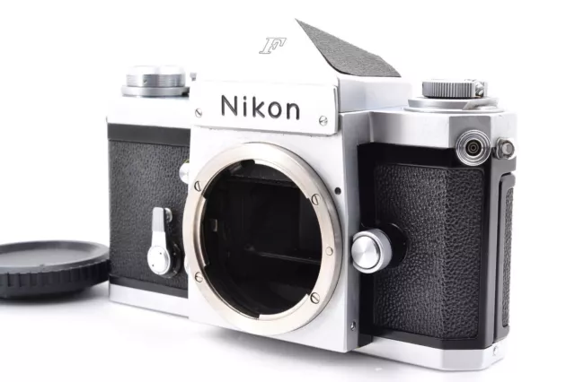 Exc +++++ Appareil photo reflex argent 35 mm Nikon F Eye Level du Japon...