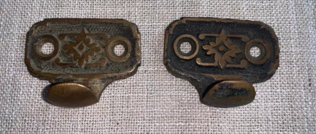 Pair of Antique Cast Iron Aesthetic Window Sash Lifts
