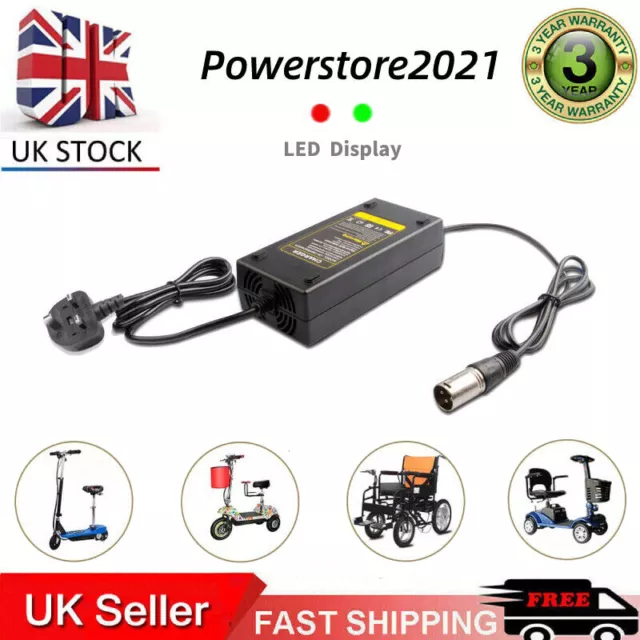24v MOBILITY SCOOTER WHEELCHAIR BATTERY CHARGER 2AMP 5AMP 8AMP.