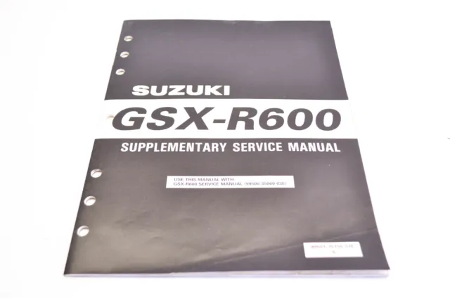 OEM Suzuki 99501-35150-03E GSX-R600 Service Manual