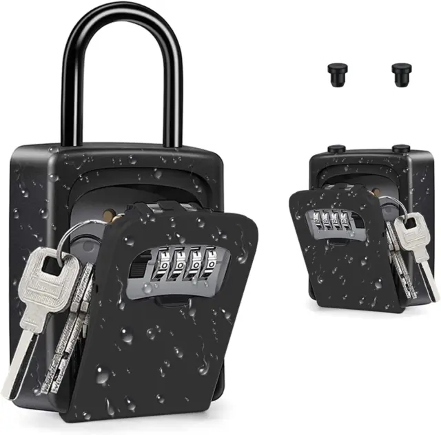 ZHEGE Key Safe con Grillete, Portable Key Safe Candado Sin Instalación Bloqueo