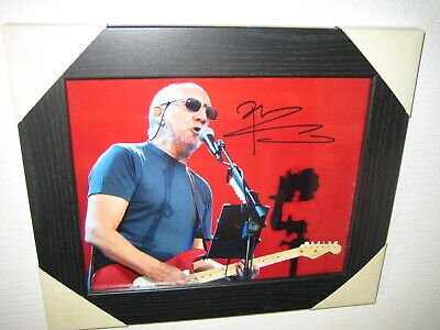 Pete Townsend {The Who} Excellent Signed Photograph 10x8 Framed With CoA