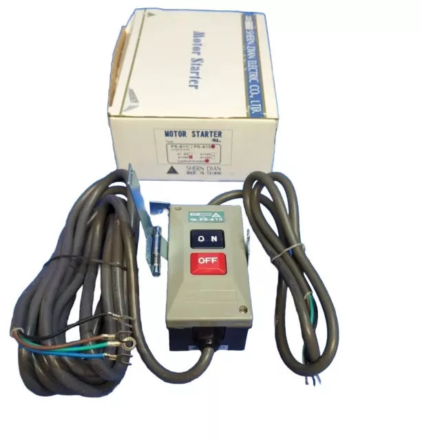 Industrial 3 Phase 220v 4-wire Motor Starter W/Lockout Bracket PS-A15 - 16' Cord