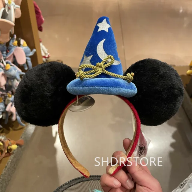 Disney Mickey Fantasia hat Minnie mouse ear headband shanghai disneyland
