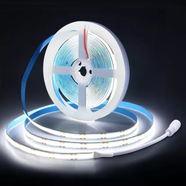 5 M COB LED Strip 12 V Cool White 6000 K FCOB 2400 LED COB Strip Flexible Light