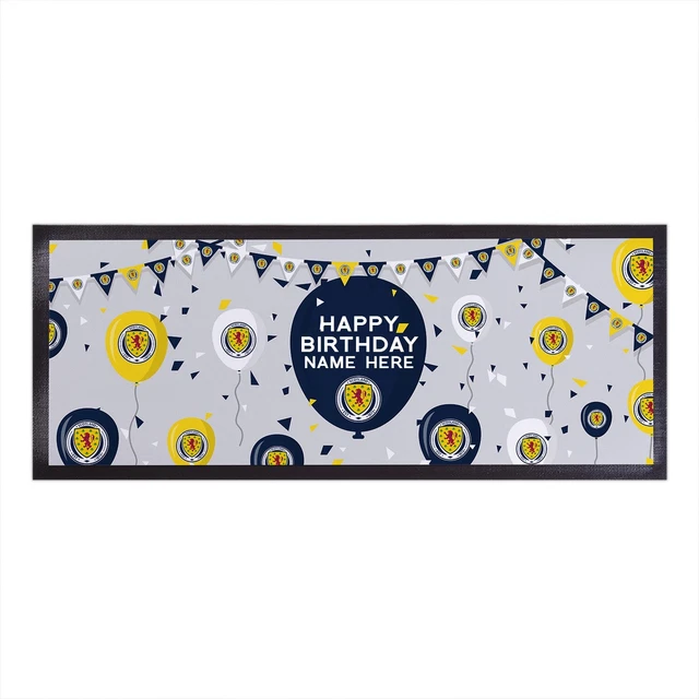 Scotland FC Officially Licensed - Birthday - Personalised Bar Runner