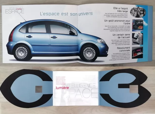 Publicité brochure dépliant Citroën C3 année 2002