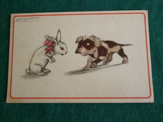 Dessin Original Signé Mauzan | CPA Humour 'Ne Partez Pas Déjà L'Heure Est Si Belle' | 1919-1938