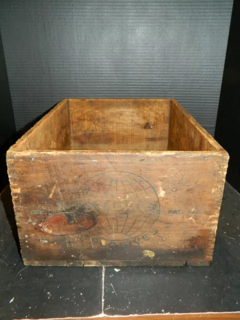 Vintage Dovetailed Atlas Powder Co. I.C.C. - I4 Wooden Crate 40% Strength Good 2