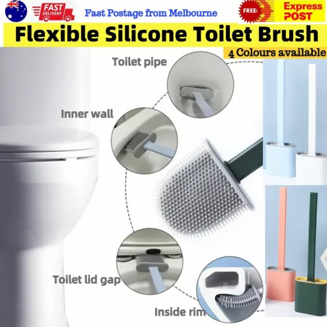 Flexible Silicone Toilet Brush Holder