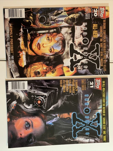 X FILES (1995 TOPPS) 20-21  ""Family Portrait""  New Old Stock