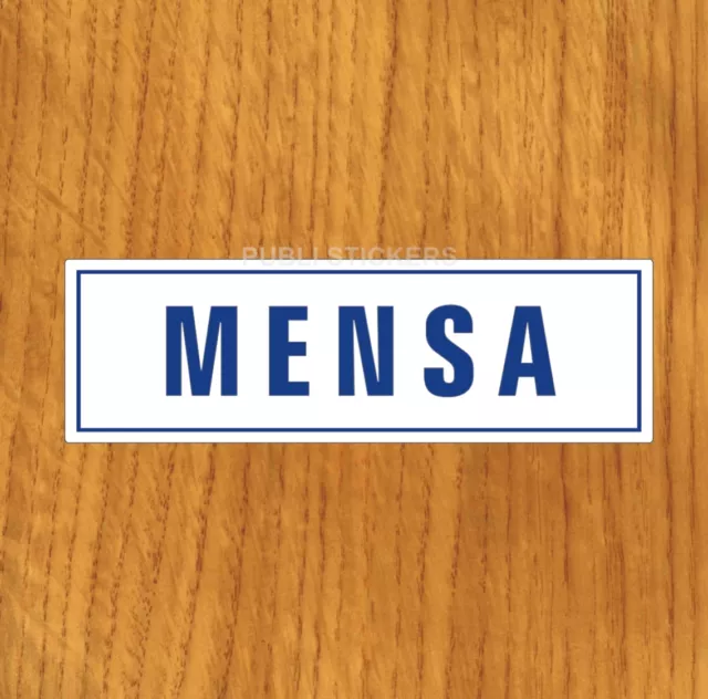 Targhetta Adesiva "Mensa" Segnaletica Di Servizio, Info Sicurezza, Sticker