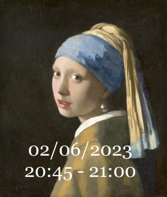 2 Biglietti Elettronici 02.06.2023 20:45 mostra Vermeer Rijksmuseum Amsterdam