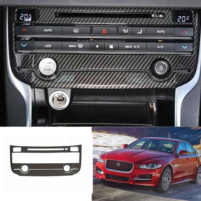 For Jaguar F-PACE XE 2016-2019 Carbon Fiber Console AC Volume Adjustment Panel