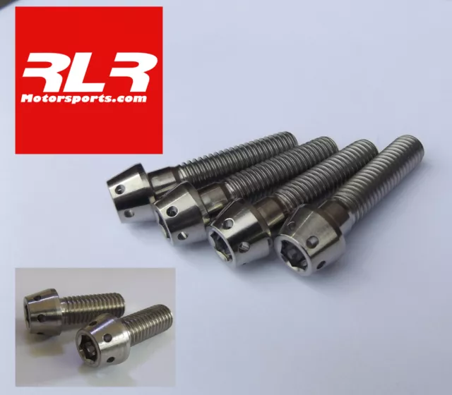 4 Titanium fork pinch bolt set M8x40  (Taper drilled head)