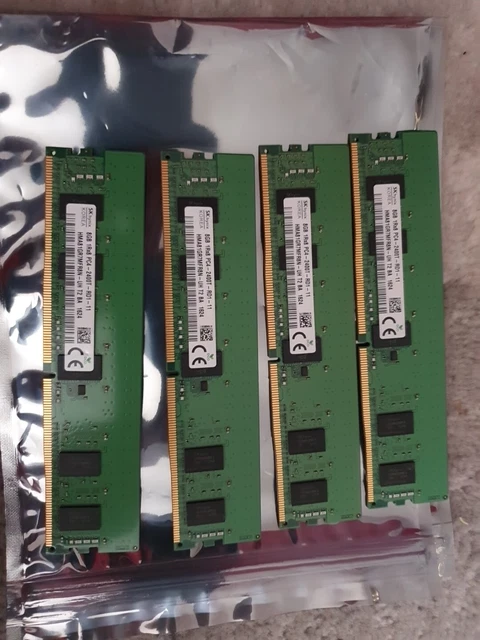 32 Go RAM DDR4 SK Hynix – 4 X 8 Go – PC4-2400T – HMA81GU6MFR8N-UH – Occasion