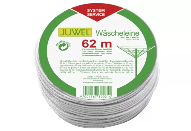 Juwel HAUSRAT Ersatzleine für Wäschespinnen 62m
