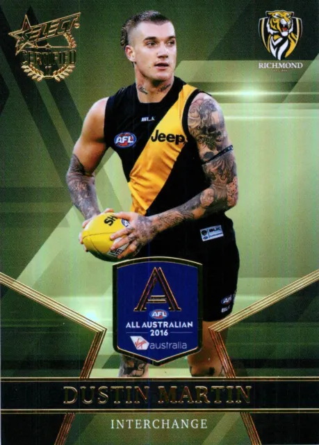 2017 Richmond Tigers AFL Premiers Select All-Australian Card - Dustin Martin
