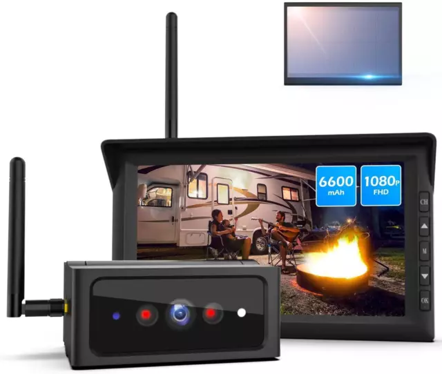 AUTO-VOX Solar4 Reversing Camera Wireless Kit for Vans1080P 10Mins Install Night