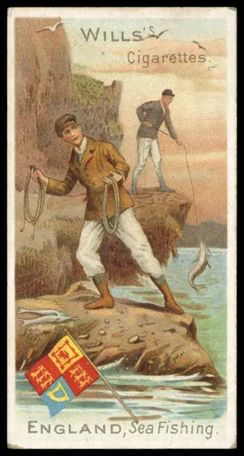 Wills (W.D. & H.O.) - 'Sports of All Nations'  England - Sea Fishing (1900)