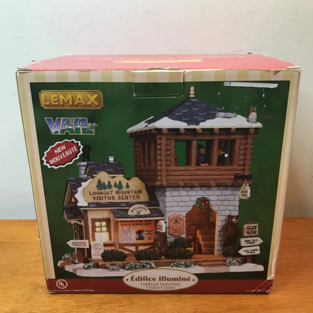 Lemax Lookout Mountain Visitor Center Holiday Village House Christmas 2010 Rare