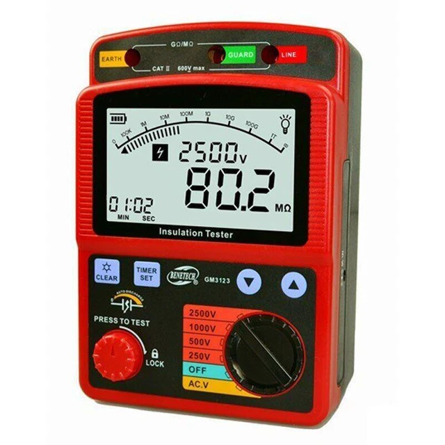 NEW 100% Original GM3125 Digital Insulation  5000V  Megger Ohm Voltmeter