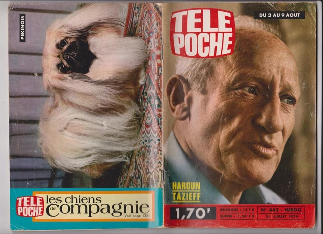 Tele Poche 1974  N° 442  Complet   Haroun Tazieff