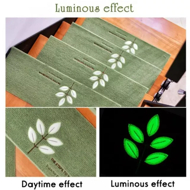 Night Luminous Stair Treads Non-Slip Carpet Stair Tread Stair Rug Mats Stair Rug