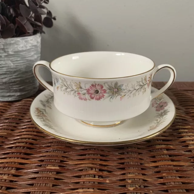 Royal Albert Paragon Belinda Soup Coupe And Saucer