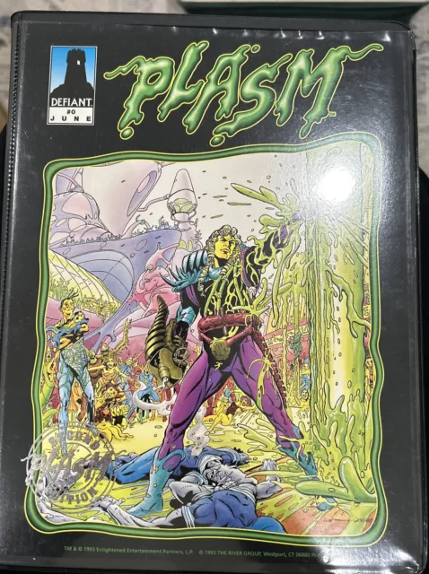 1993 Defiant Comics: Plasm #0 Premier Edition : Comic and Card Set in Binder