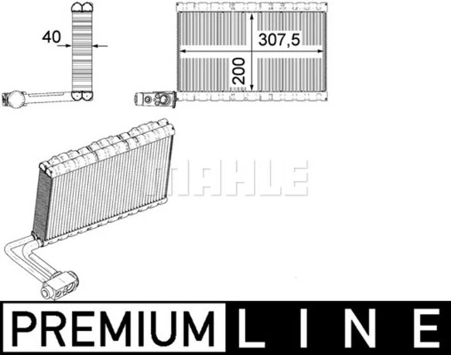 Vaporizzatore MAHLE aria condizionata BEHR *** PREMIUM LINE *** AE 109 000P per Renault