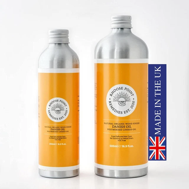 Aceite de linaza danés para madera 250 ml polimerizado naturalmente libre de VOC y amigable