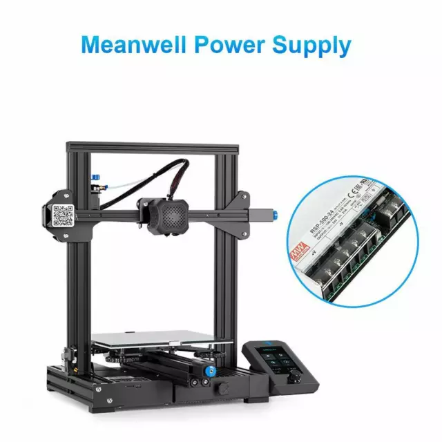 Used Creality Ender-3V2 3D Printer 220X220X250mm Silent Mainboard With 1kg PLA 3