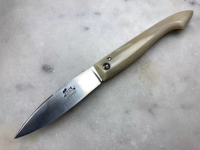 Ancien Couteau "Cognet" Cappucin Corne Blonde Monobloc Vintage French Knife Ancien Couteau "Cognet" Cappucin Corne Blonde Monobloc Vintage French Knife