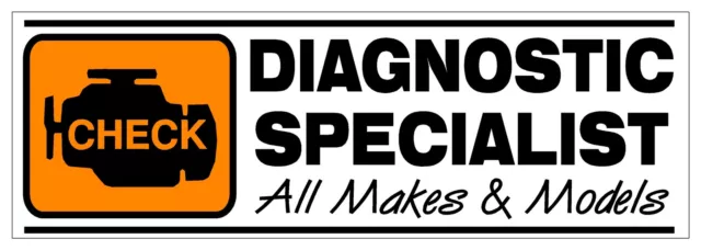 DIAGNOSTIC SPECIALISTS PVC OUTDOOR BANNER GARAGE WORKSHOP 1ftx3ft