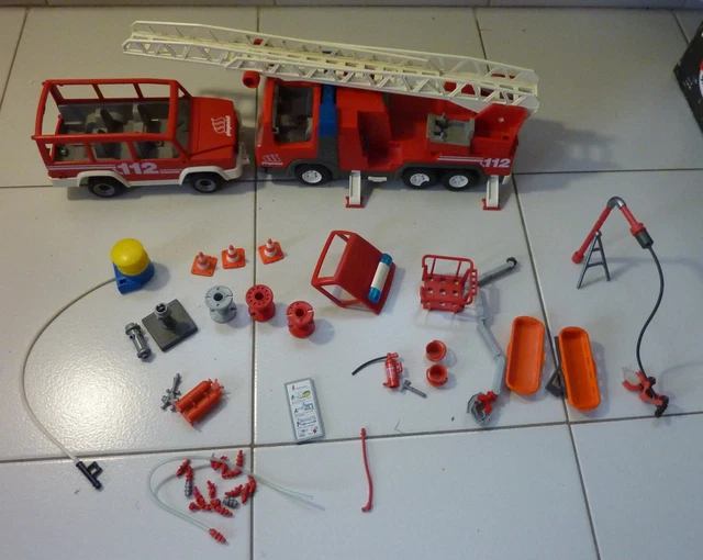 Playmobil 3883 Pompiers Unité Spéciale - 1996 Geobra Vintage - Figurines Allemagne