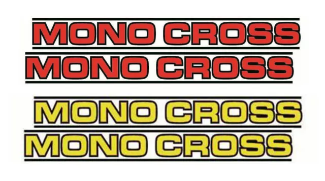 1 set of MONO CROSS  DT, XT, TT, YZ,Stickers / Decals for Swing Arm non OEM.