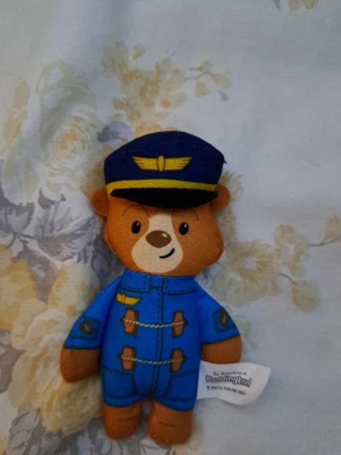 McDonalds Happy Meal Spielzeug Paddington Bär Plüschtier UK Pilot - gebraucht 