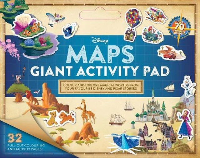 Bioblocks Activity Disney DISNEY MAPS: GIANT Activity Pad by Tim Minchin (English) Paperback Book ...