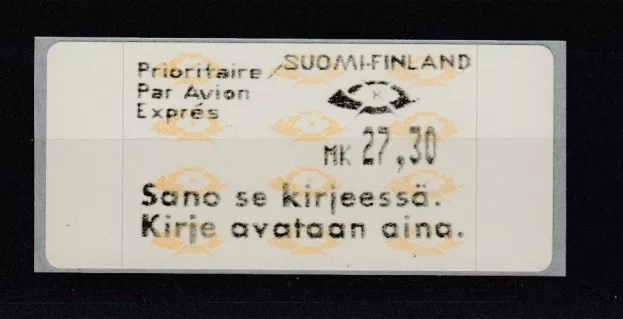 D.Finland Atm 12.6 Z 5 (MNH)